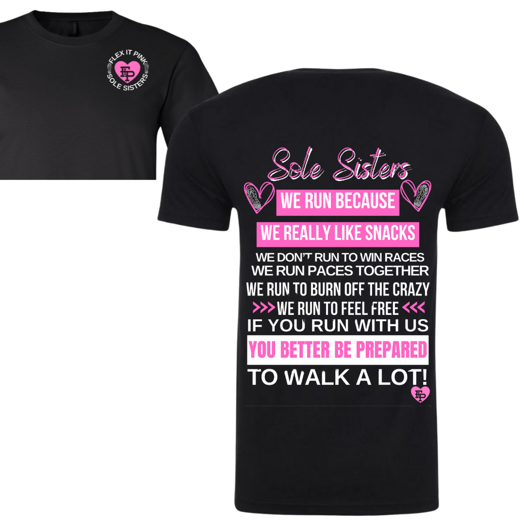 Sole Sisters Tee – Flex it Pink