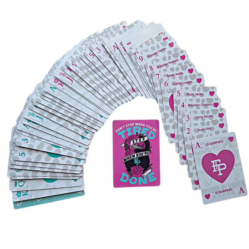 Flex it Pink Playing Cards