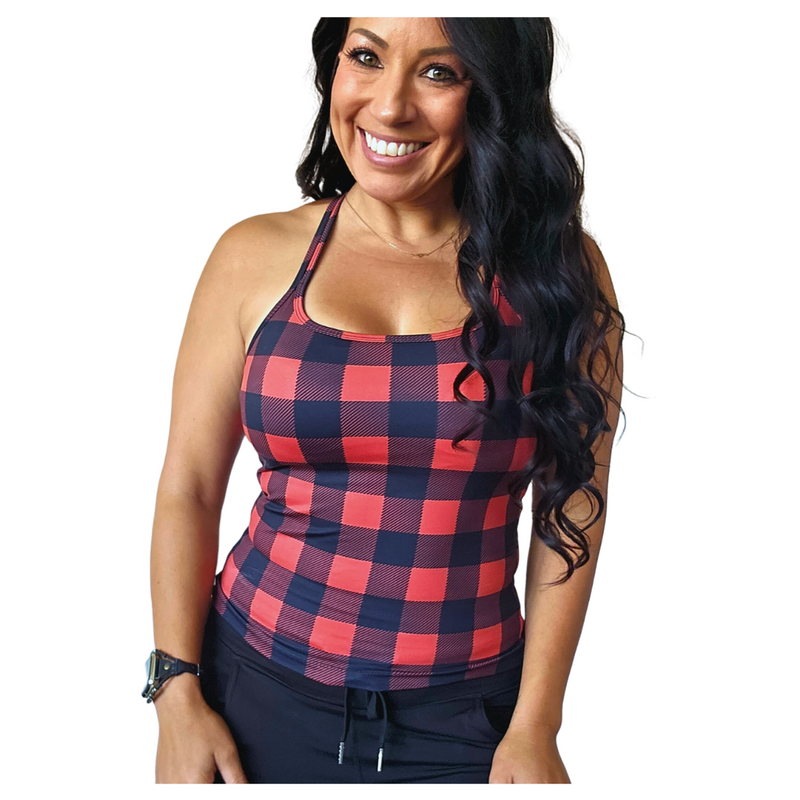 Plaid Power Bra