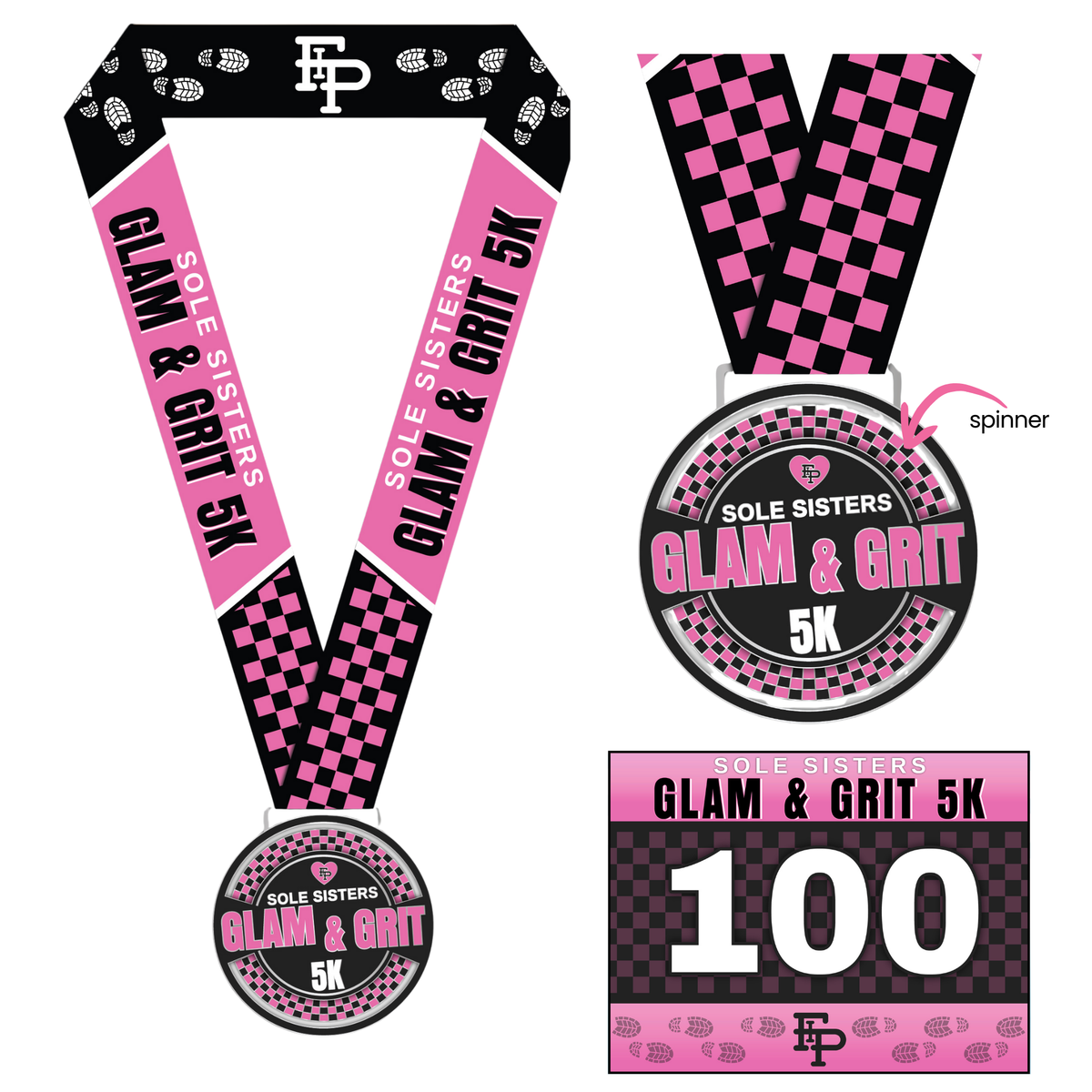 Glam & Grit Spinner Medal Only Pack