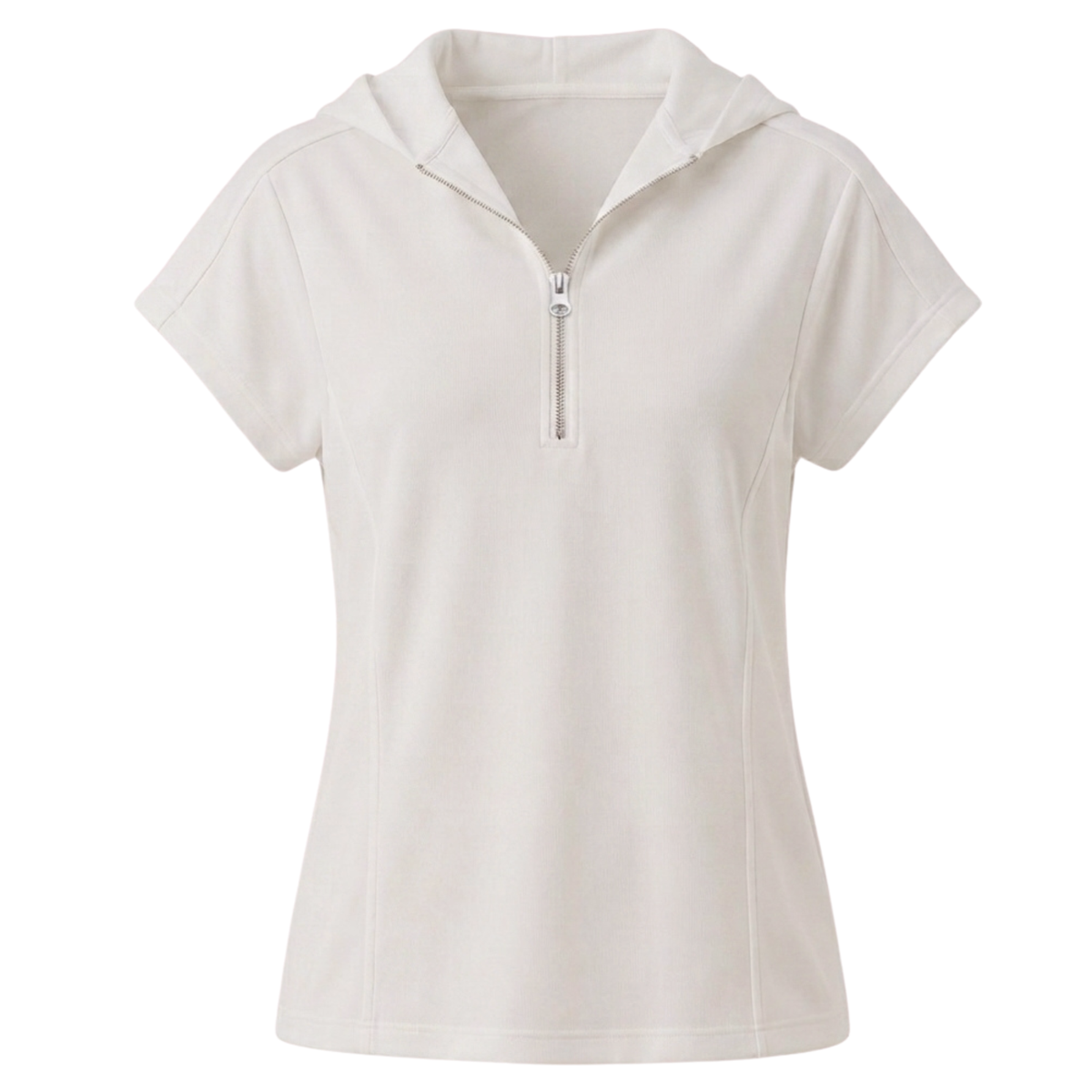 Quarter-Zip Hooded Lounge Top