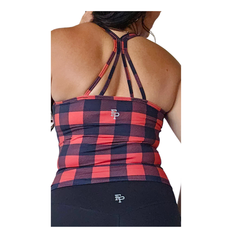 Plaid Power Bra