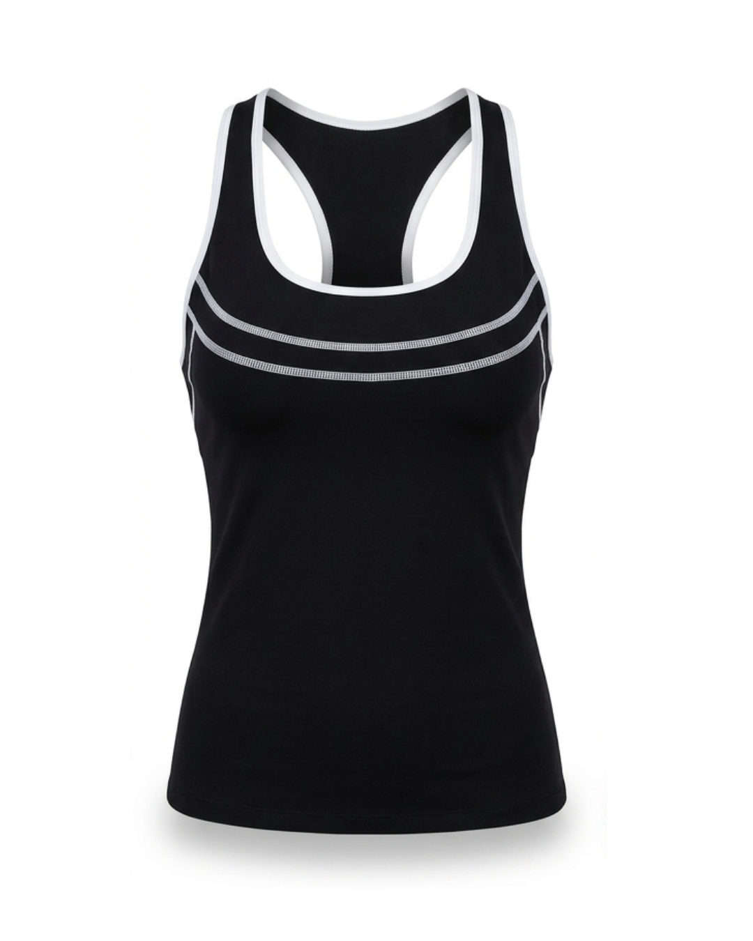 Essential Racerback Performance Tank – Black