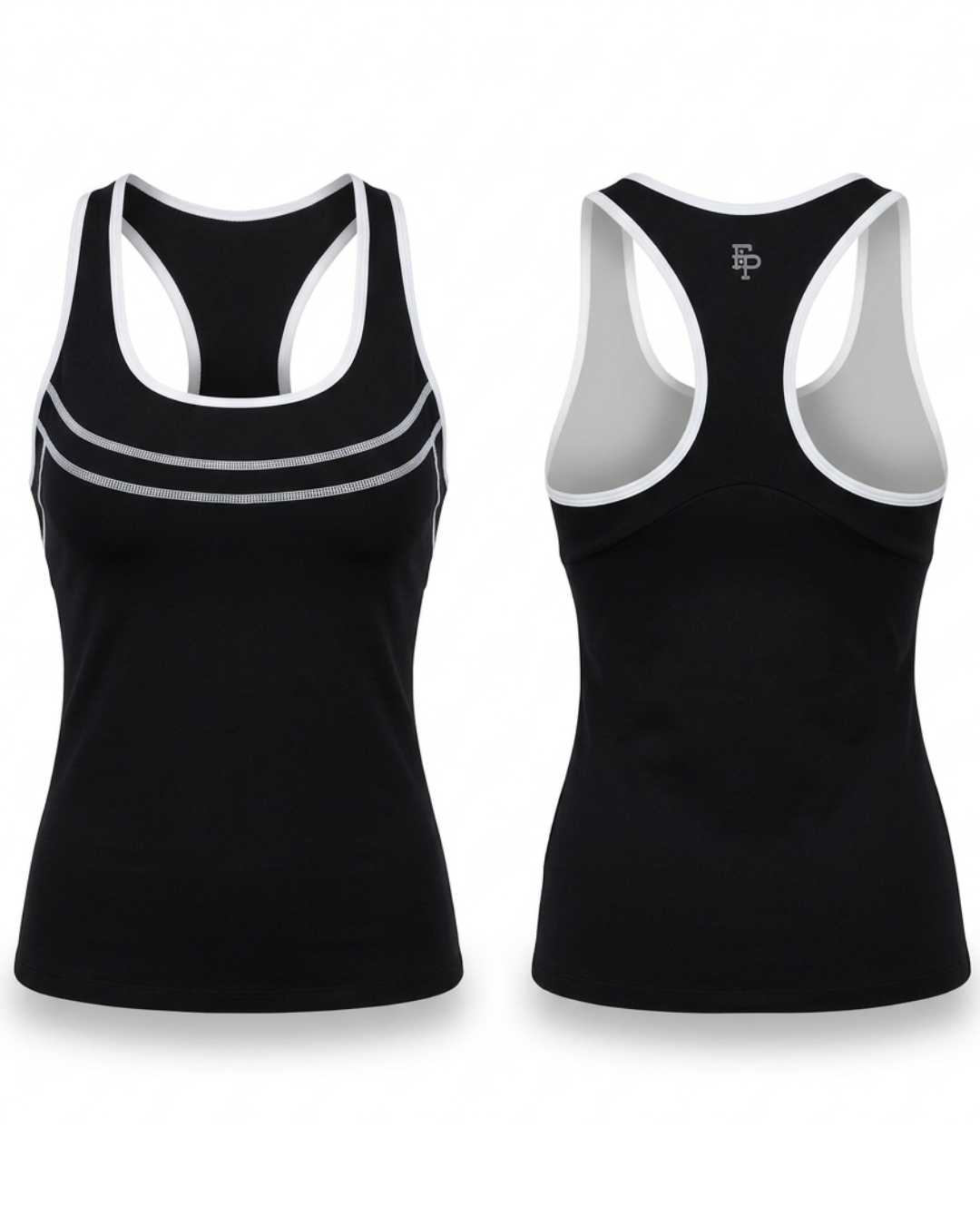 Essential Racerback Performance Tank – Black