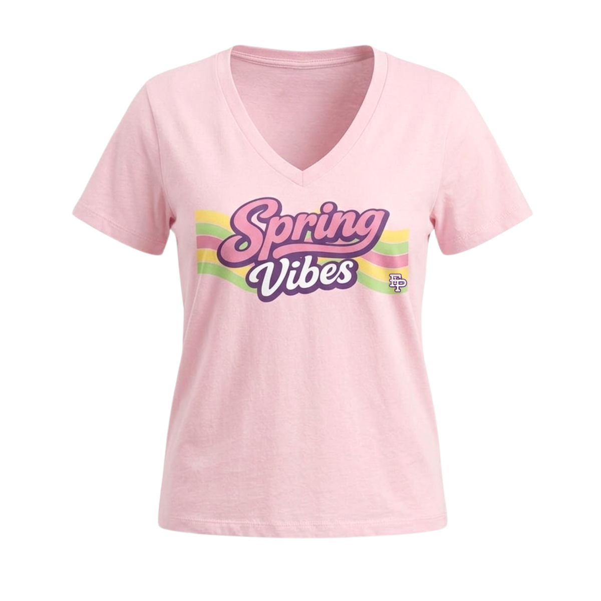 Spring Vibes Relaxed Fit Jersey Tee - Pink
