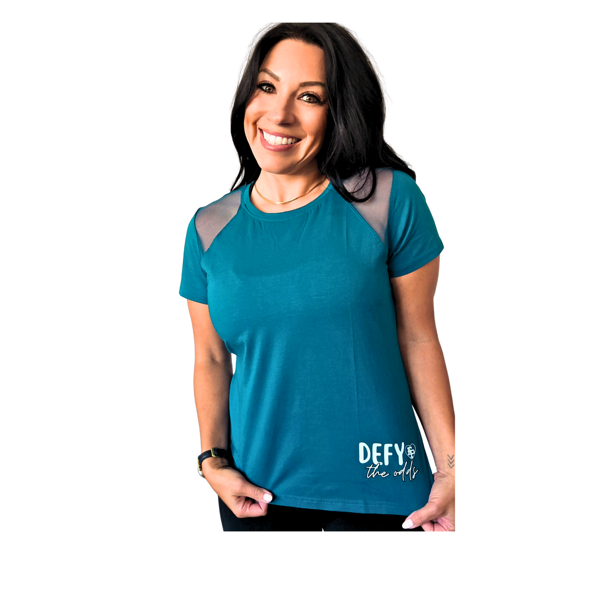 Defy the Odds Tee - Teal