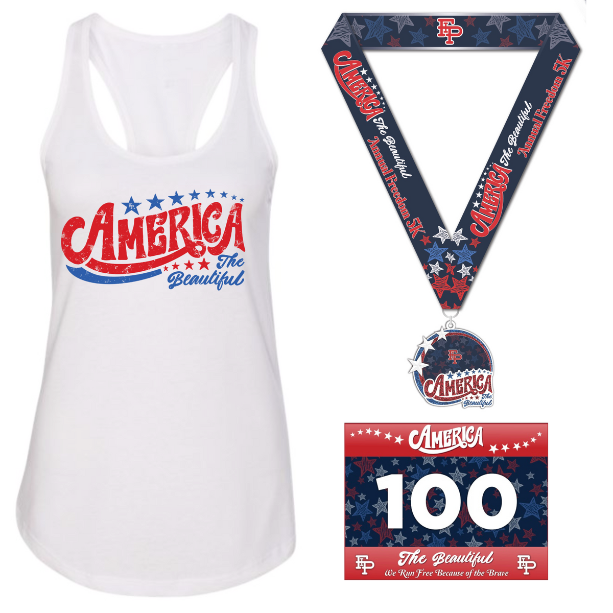 America the Beautiful Freedom Run Tank Pack