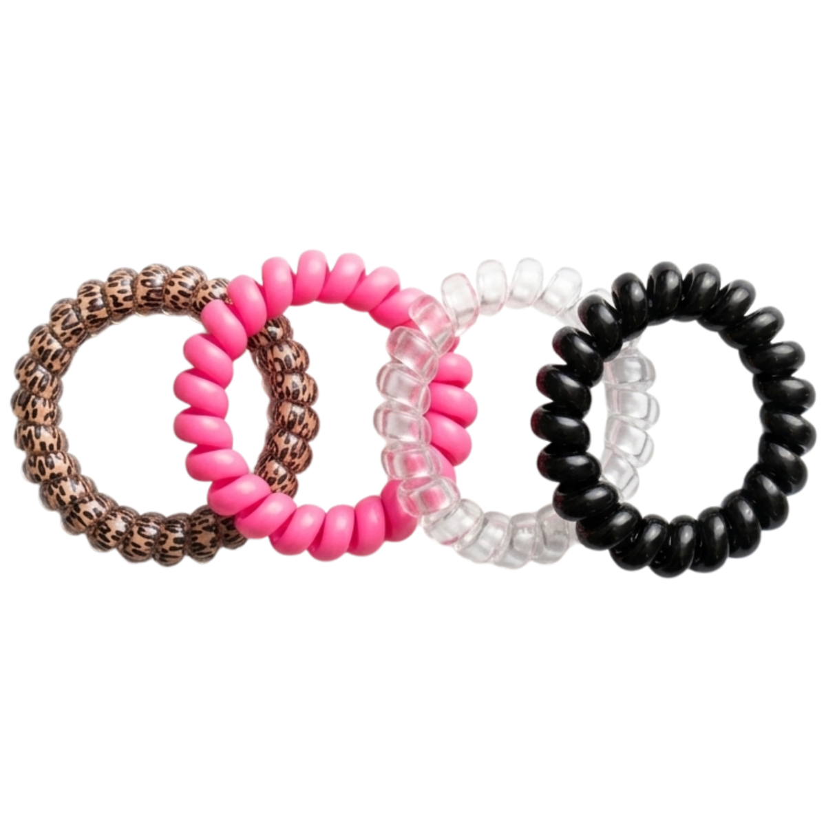 FiP 4 Pack Coiled Hair Bands