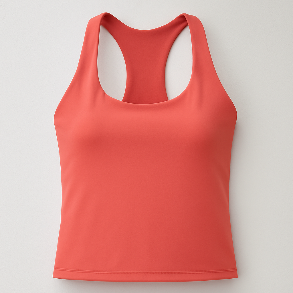 Coral Built-in Bra Top
