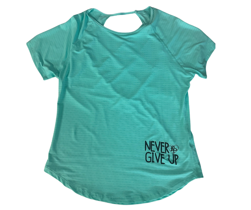 Never Give Up Criss Cross Tee