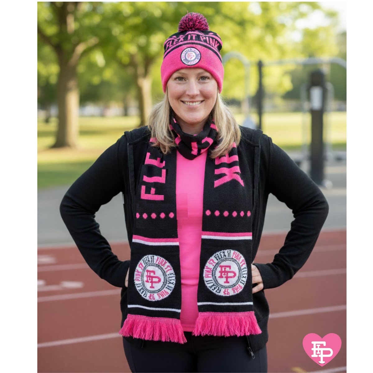 FIP Winter Scarf and Pom Beanie