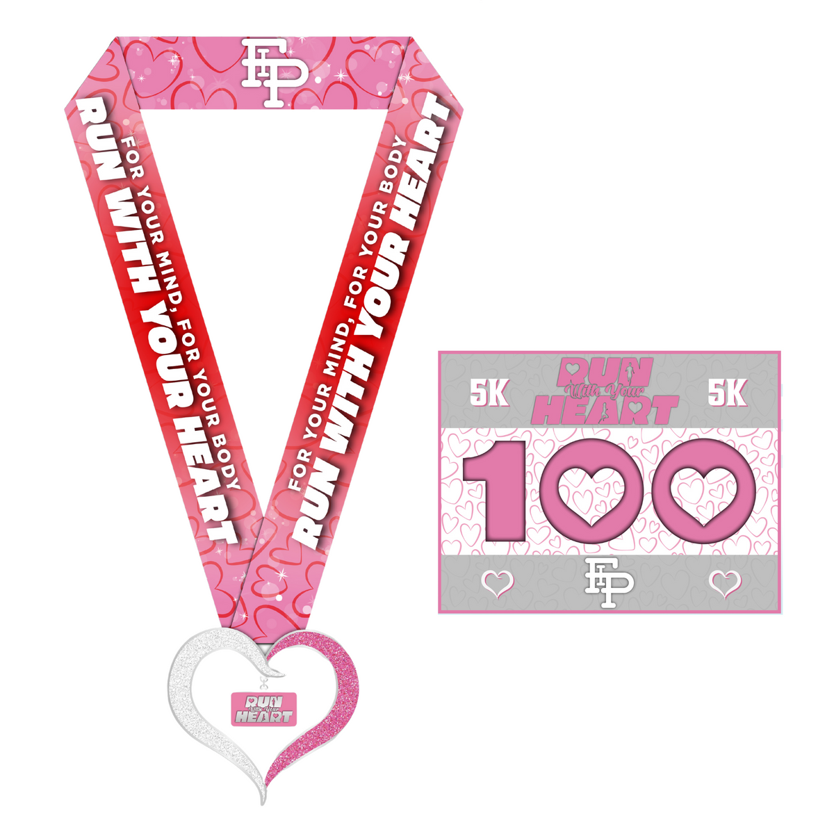 Run With Your Heart Medal Only Pack