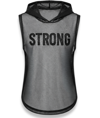 “STRONG” Mesh Hoodie
