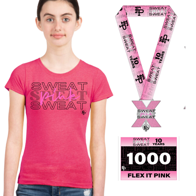 10 Year Sweat Pink 10k YOUTH Pack