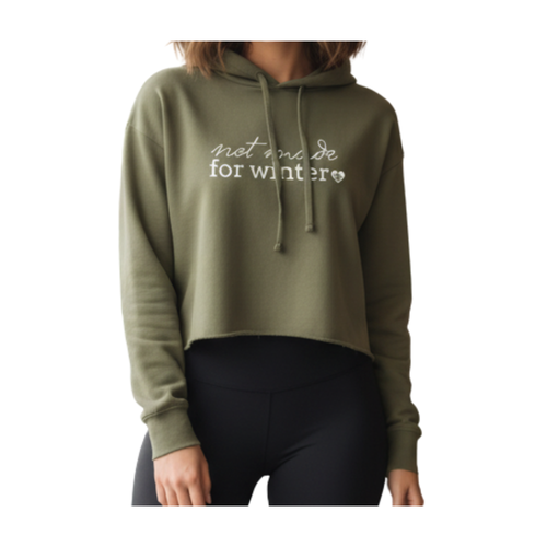 Winter Rebel Cropped Hoodie