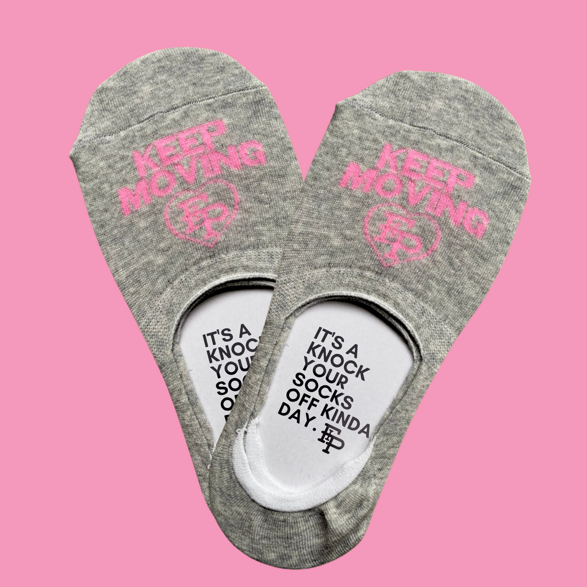 Keep Moving No Show Socks