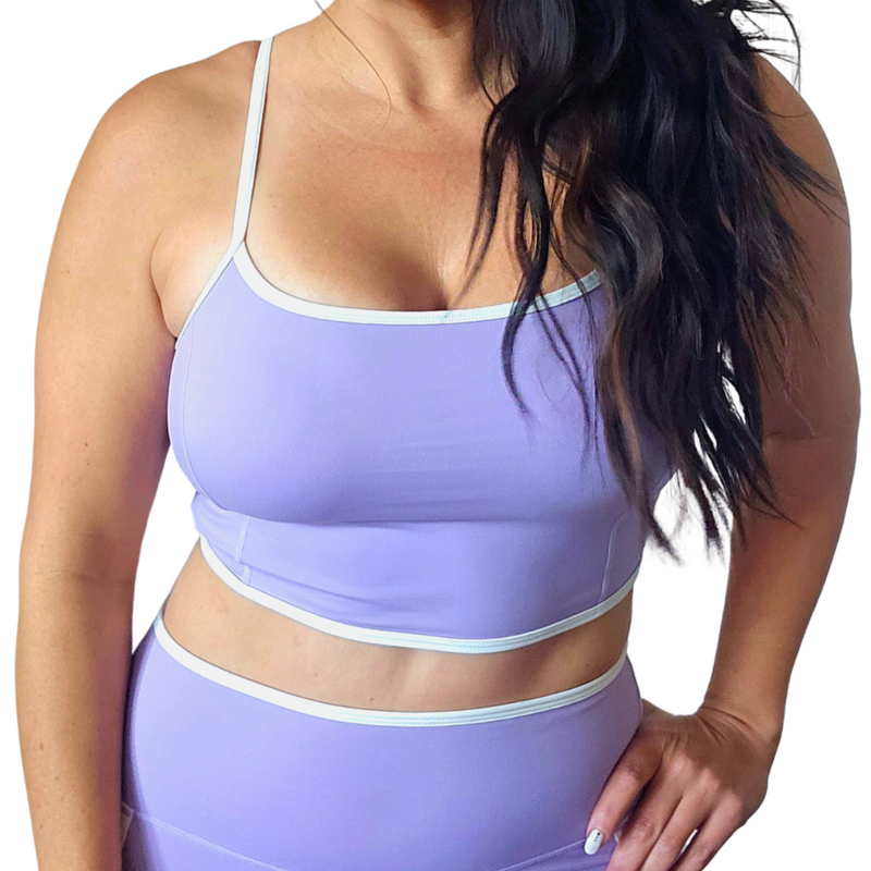 Lavender Luxe Bra and Legging Set