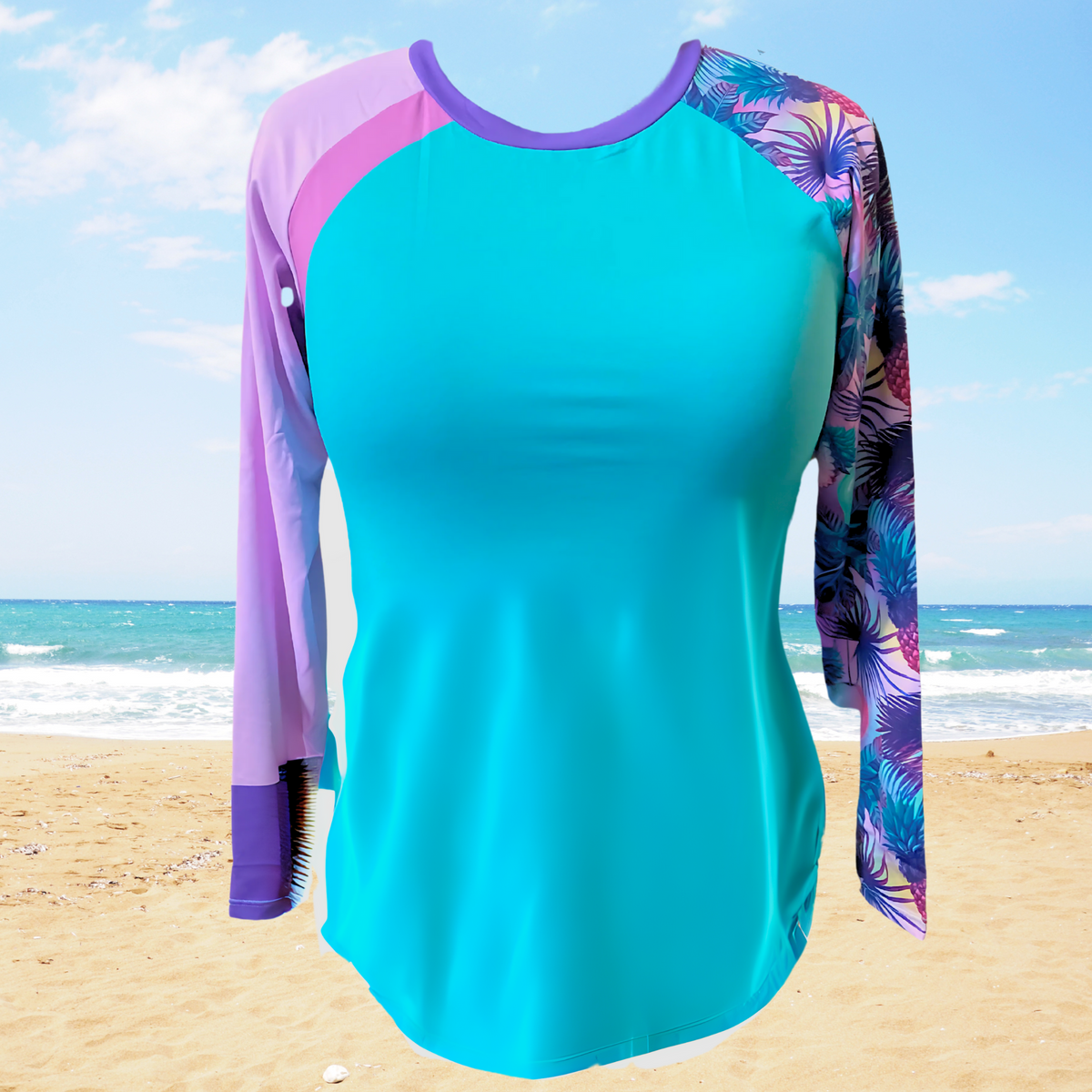 Paradise Power Long Sleeve UV Protection Swim Shirt