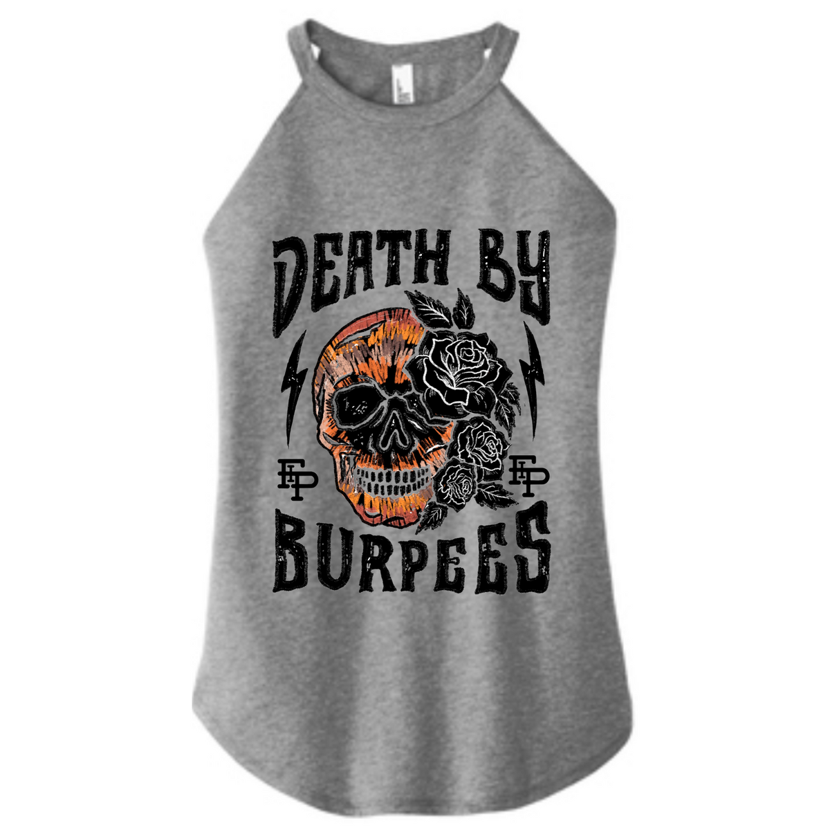 Death By Burpees High Neck Tank
