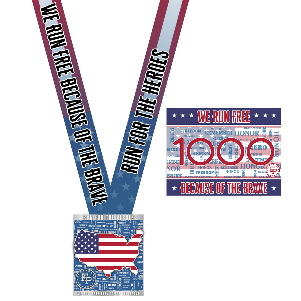 2021 Run For The Heroes Medal ONLY Pack