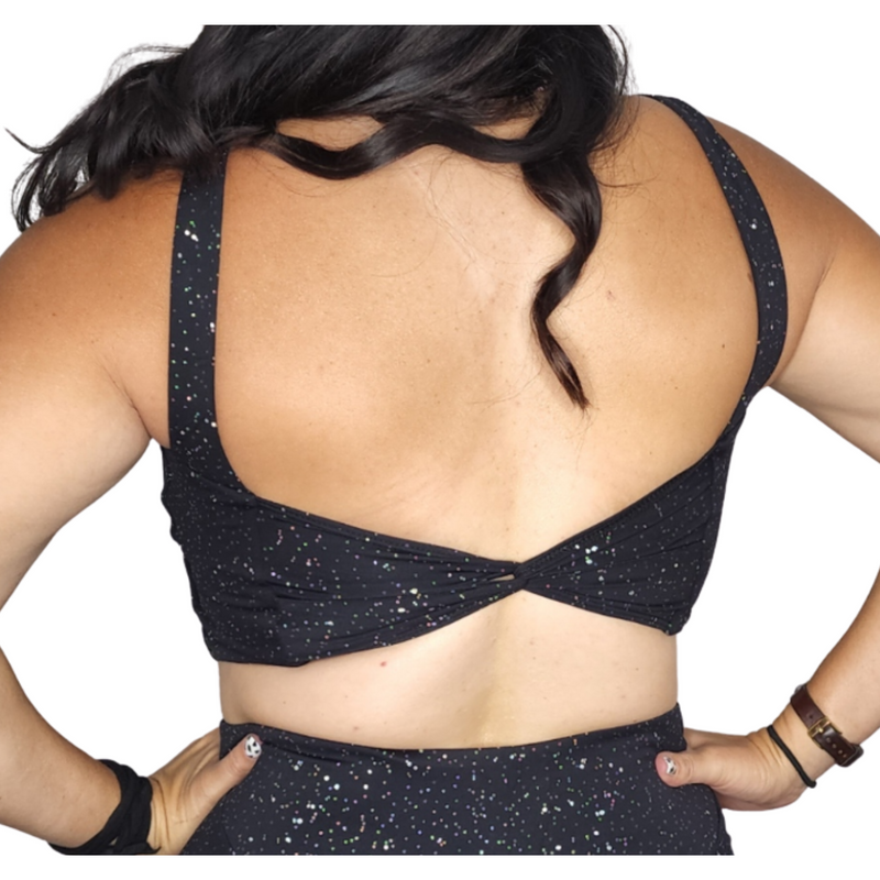 Reflective Speckled Bra – Flex it Pink